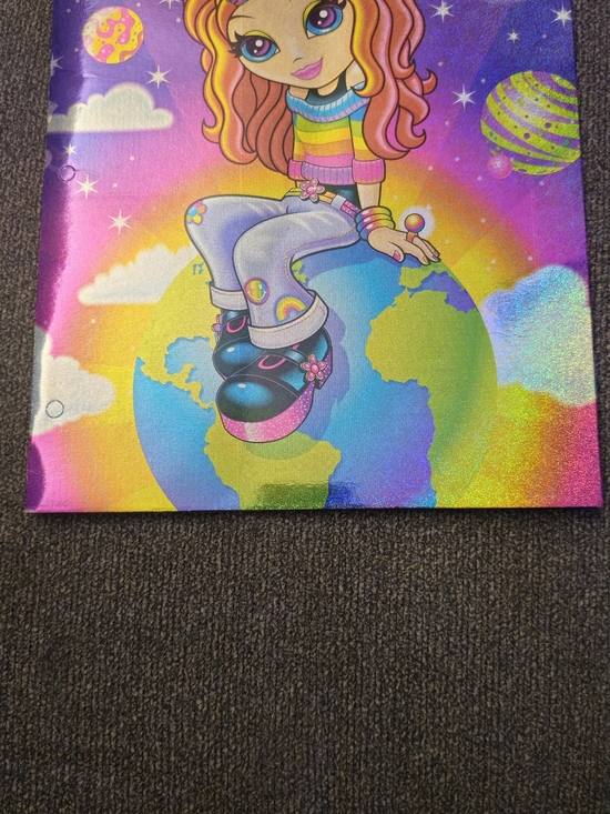 Other - Colorful Rainbow Girl FOLDER - Pink, Purple, Blue